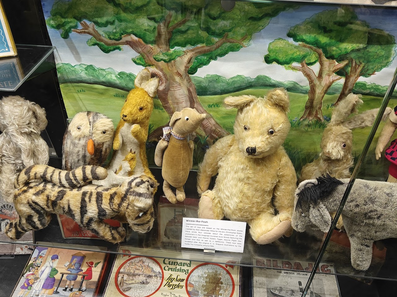 Winnie the Pooh toy set at the Museum of Brands London
